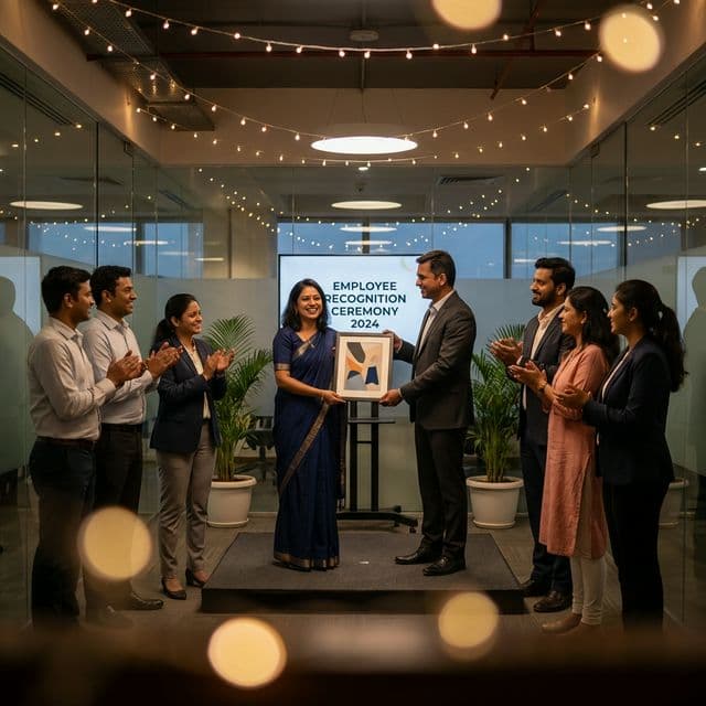 Employee framed art award